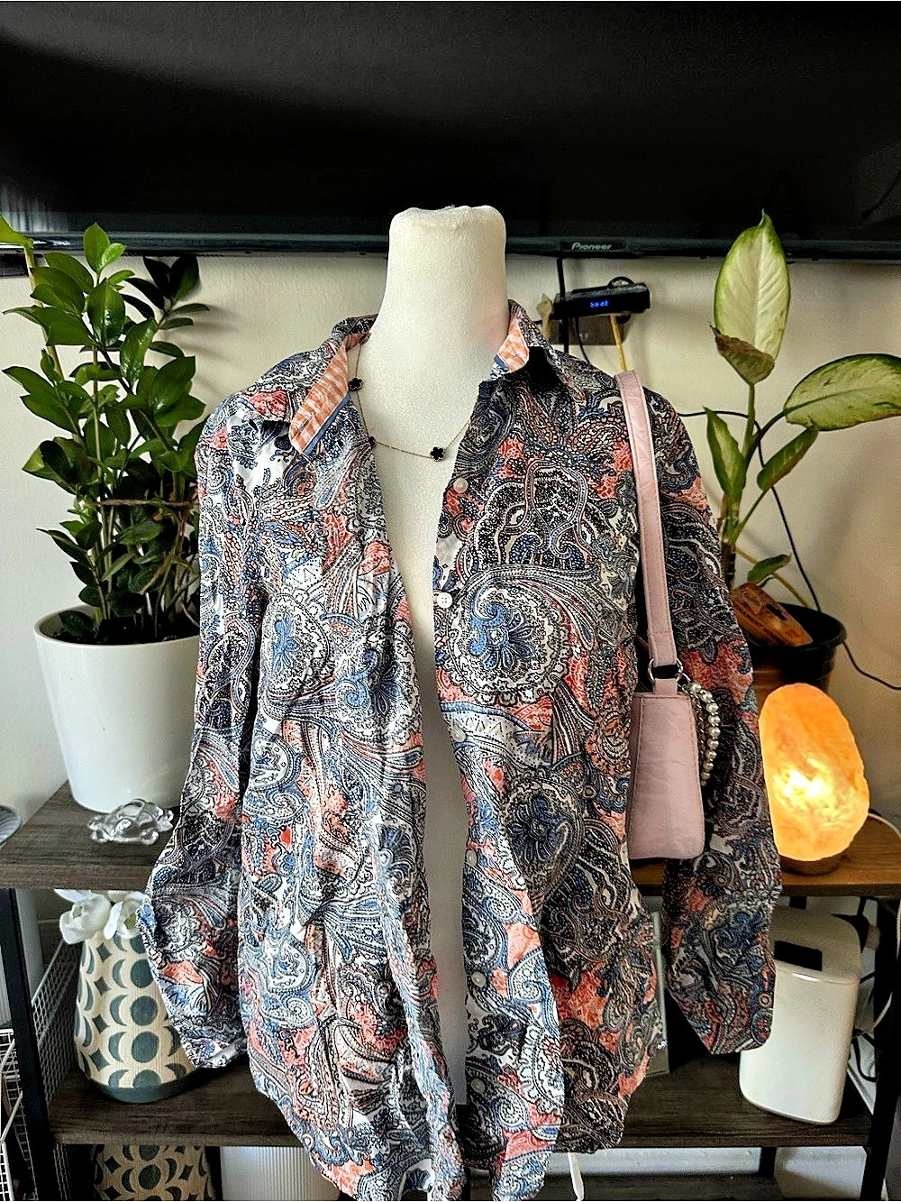 Vintage Charter Club Paisley Button Down Shirt